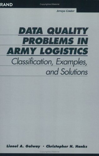 Book cover for Data Quality Problems in Army Logistics
