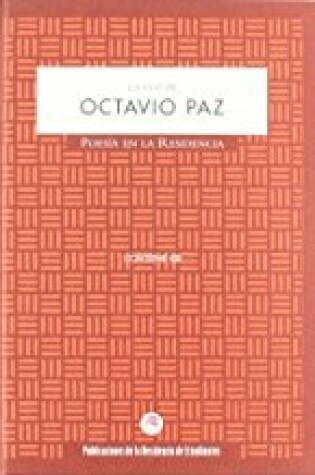 Cover of Voz de Octavio Paz, La - Con Un CD-ROM