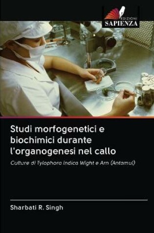 Cover of Studi morfogenetici e biochimici durante l'organogenesi nel callo