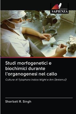 Book cover for Studi morfogenetici e biochimici durante l'organogenesi nel callo