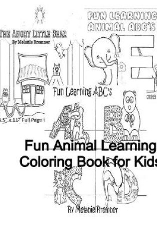 Cover of Fun Animal Learning Coloring Book for Kids