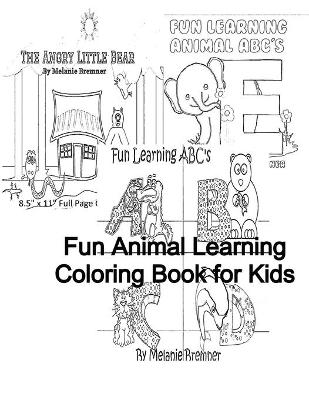 Book cover for Fun Animal Learning Coloring Book for Kids