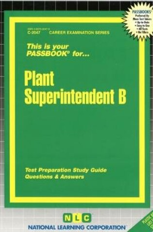 Cover of Plant Superintendent B