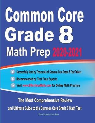 Book cover for Common Core Grade 8 Math Prep 2020-2021
