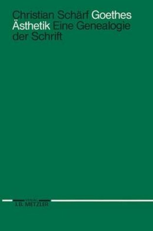Cover of Goethes Ästhetik