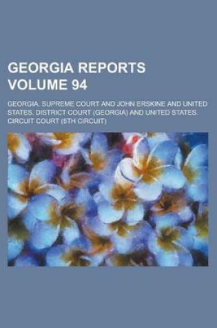 Cover of Georgia Reports Volume 94