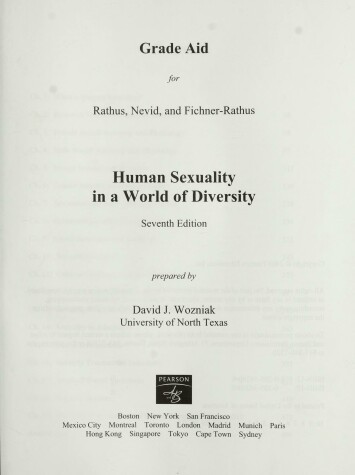 Book cover for Grade Aid Workbook for Human Sexuality in a World of Diversity