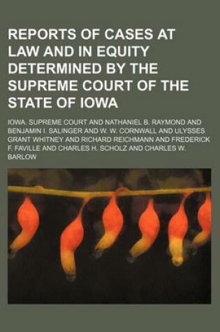 Cover of Reports of Cases at Law and in Equity Determined by the Supreme Court of the State of Iowa (Volume 189)