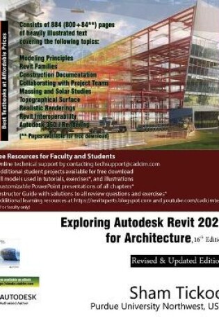 Cover of Exploring Autodesk Revit 2020 for Architecture, 16th Edition