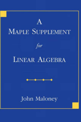 Cover of Valuepack: Applied Linear Algebra with A Maple Supplement for Linear Algebra