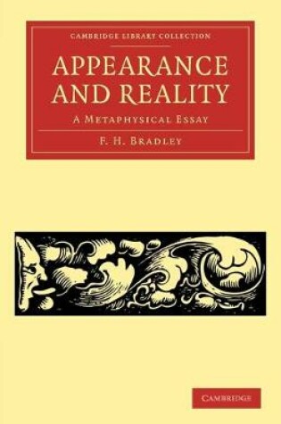 Cover of Appearance and Reality