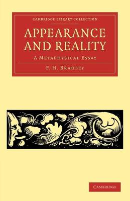 Book cover for Appearance and Reality