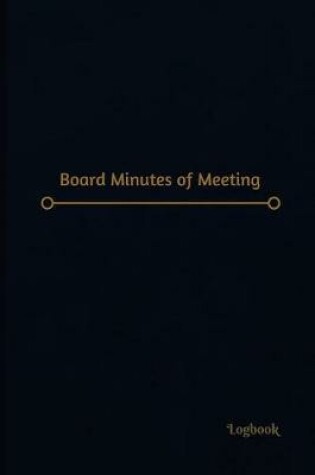 Cover of Board Minutes of Meeting