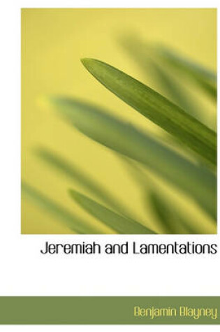 Cover of Jeremiah and Lamentations