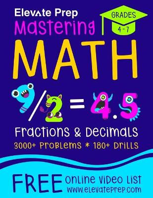 Cover of Mastering Math Fractions and Decimals