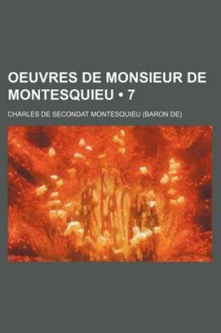 Cover of Oeuvres de Monsieur de Montesquieu (7)