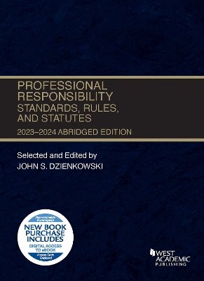 Book cover for Professional Responsibility, Standards, Rules, and Statutes, Abridged, 2023-2024