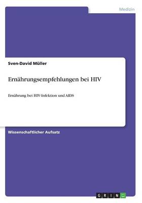 Book cover for Ernahrungsempfehlungen bei HIV