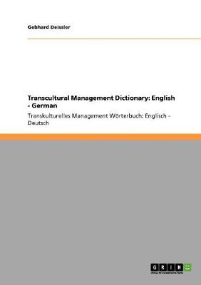 Book cover for Transcultural Management Dictionary