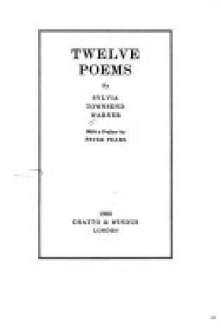 Cover of Twelve Poems