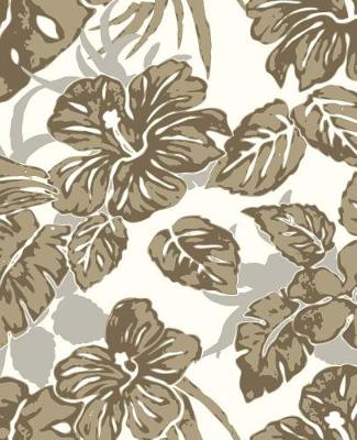 Book cover for Natural Tropical Hibiscus Leaves Seamless Pattern