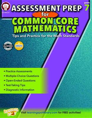 Cover of Assessment Prep for Common Core Mathematics, Grade 7