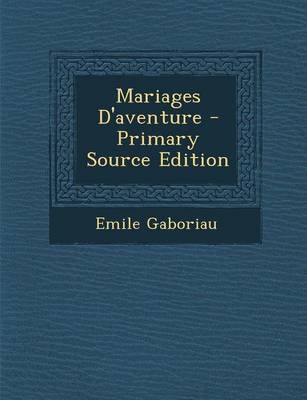 Book cover for Mariages D'Aventure