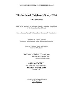 Book cover for National Children's Study 2014