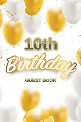 Cover of 10th Birthday Guest Book