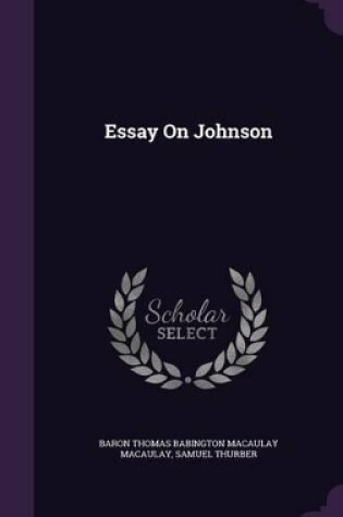 Cover of Essay On Johnson
