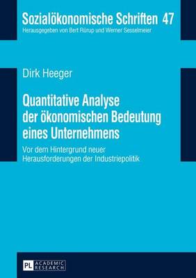 Book cover for Quantitative Analyse Der Okonomischen Bedeutung Eines Unternehmens