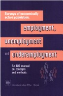 Book cover for Surveys of Economically Active Population, Employment, Unemployment and Underemployment