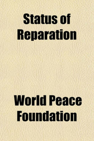 Cover of Status of Reparation