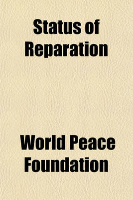 Book cover for Status of Reparation