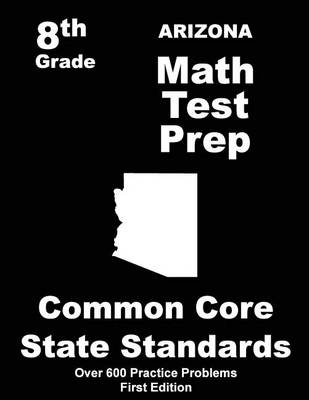 Book cover for Arizona 8th Grade Math Test Prep