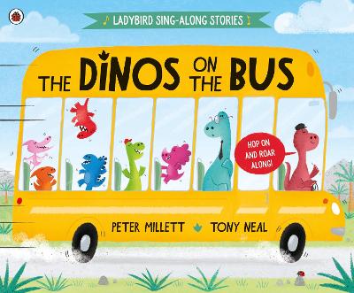 Book cover for The Dinos on the Bus