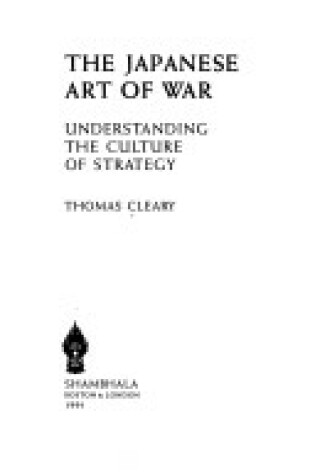 Cover of The Japanese Art of War