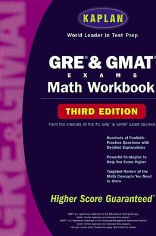 Cover of Kaplan Gre & Gmat Exams: Math Workbook