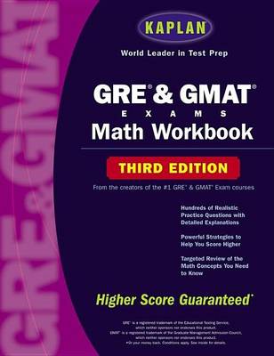 Cover of Kaplan Gre & Gmat Exams: Math Workbook