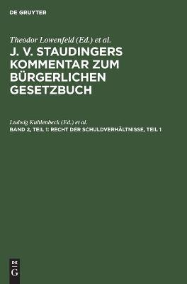 Book cover for Recht Der Schuldverh�ltnisse, Teil 1