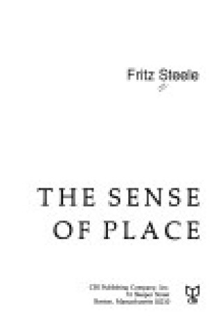 Cover of The Sense of Place