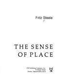 Book cover for The Sense of Place