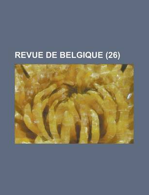 Book cover for Revue de Belgique (26)