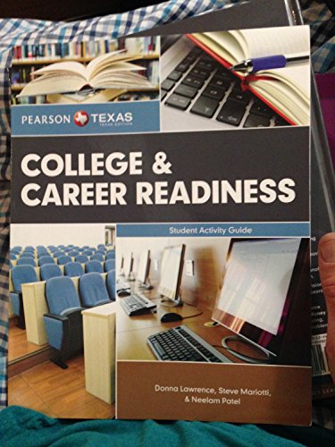 Book cover for Student Activity Guide for College and Career Readiness Student Edition -- Texas