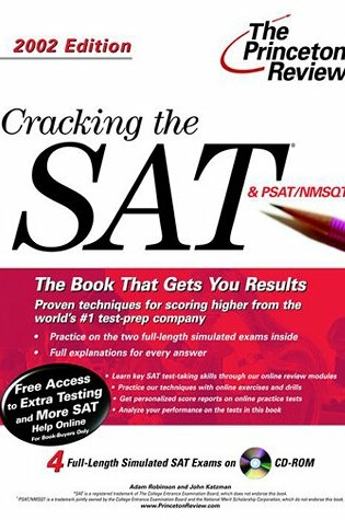 Cover of Cracking the Sat with CD-Rom 2002