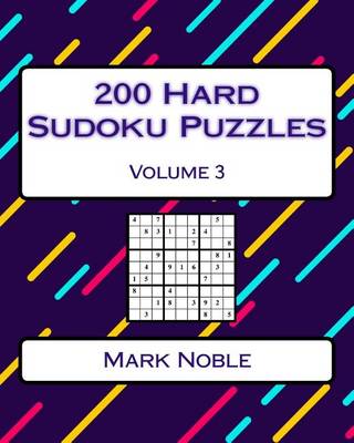 Cover of 200 Hard Sudoku Puzzles Volume 3