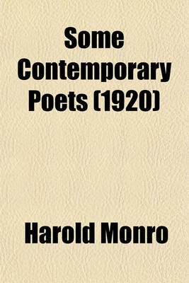 Book cover for Some Contemporary Poets (1920)