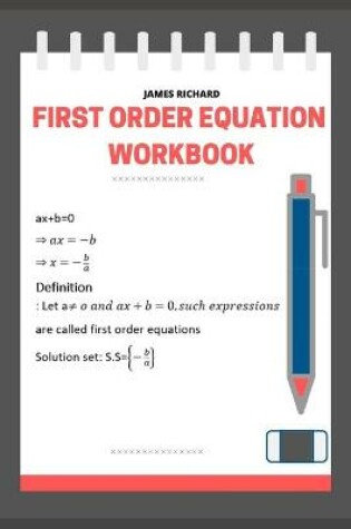 Cover of First order equation workbook