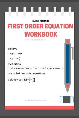 Book cover for First order equation workbook