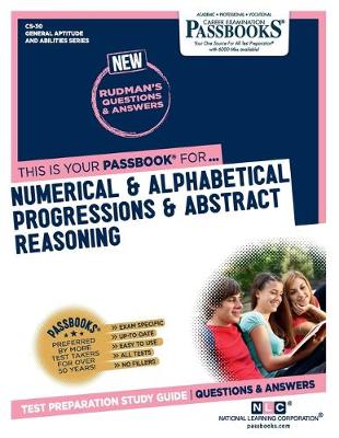 Book cover for Numerical & Alphabetical Progressions & Abstract Reasoning (Cs-30)